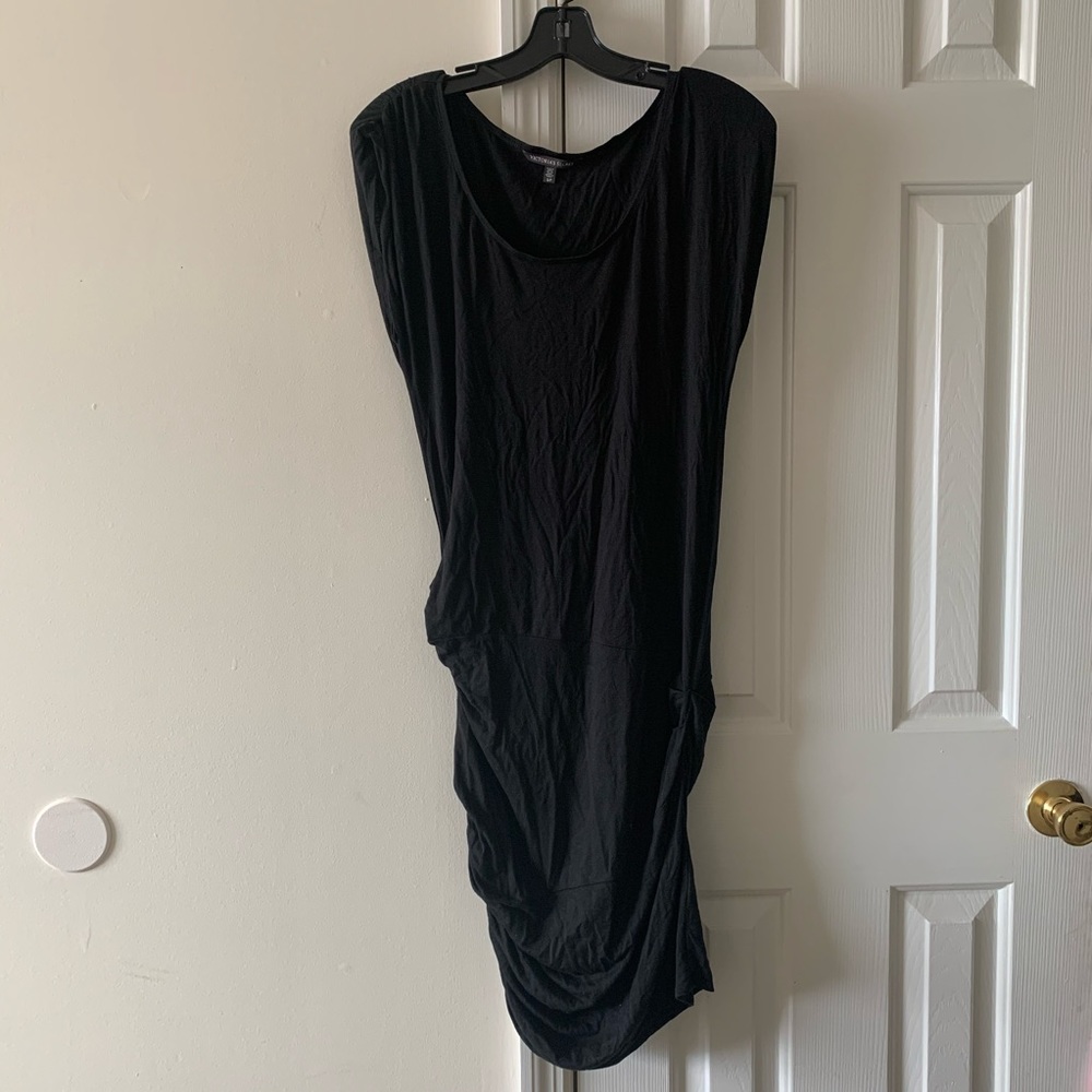 Long black dress perfect for any outing!
